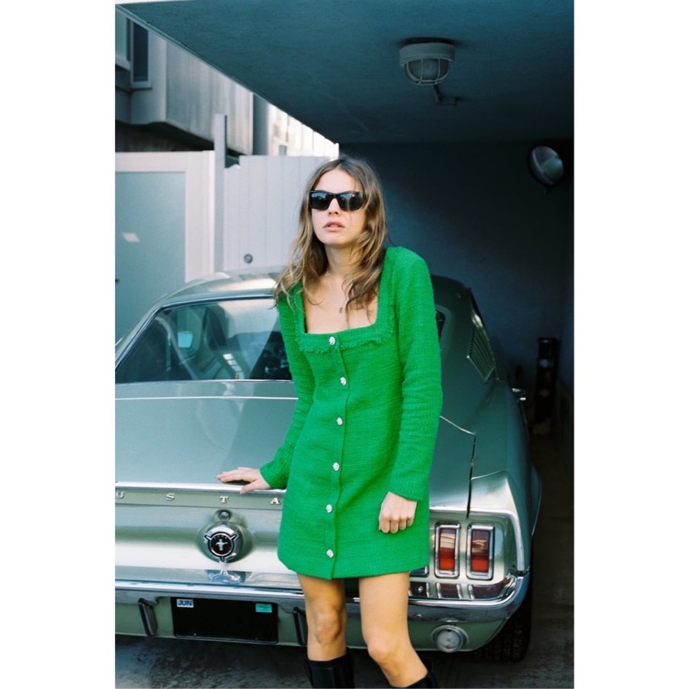 NWT Zara TEXTURED WEAVE DRESS